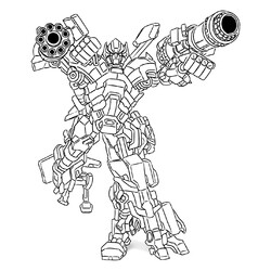 Раскраска Автобот Айронхайд (Вселенная фильмов)