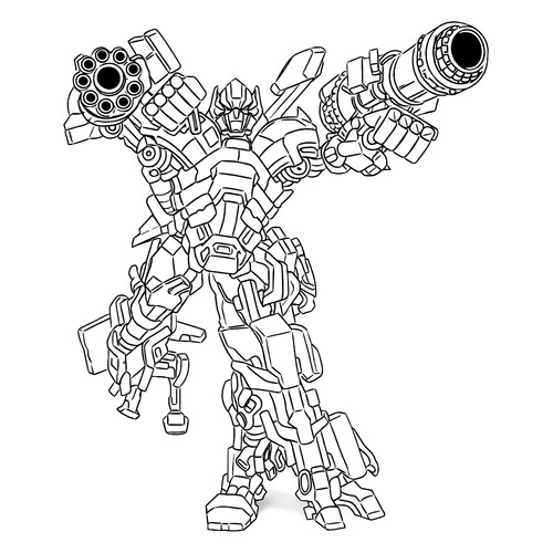 Раскраска Автобот Айронхайд (Вселенная фильмов)