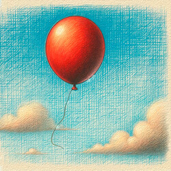 Красный шарик в синем небе скачать mp3