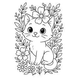 Цветочный кот