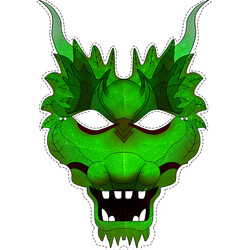 Маска Зелёный дракон