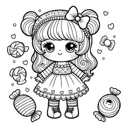 Кукла с конфетами