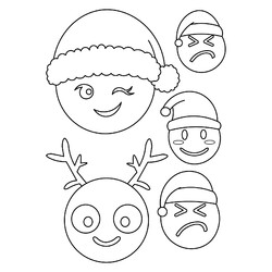 Новогодние смайлики