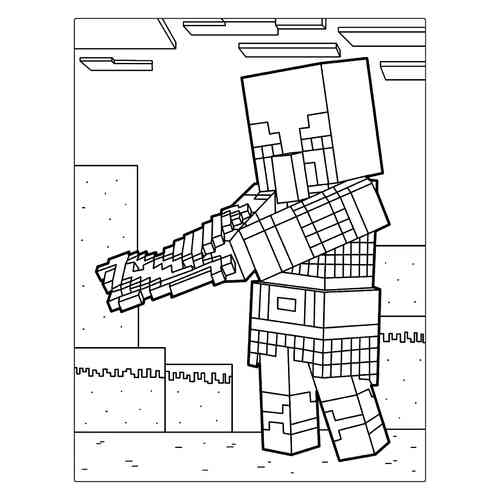 Раскраски Майнкрафт (Minecraft)