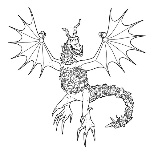 Раскраска Бронекрыл