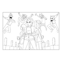 Демоны нападают на Хантрикс