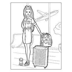 Барби в аэропорту