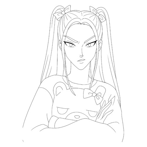 Раскраска Мира недовольна