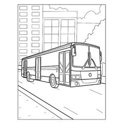 Раскраска Городской автобус