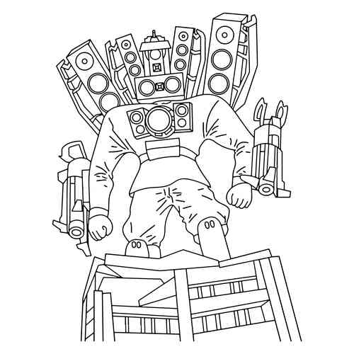 Раскраска Скибиди Туалет. Распечатай крутые раскраски!