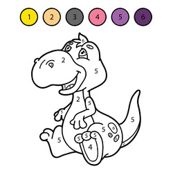 Динозавр по цифрам
