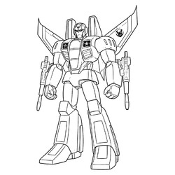 Раскраска Десептикон Скандалист (Старскрим)