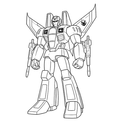 Раскраска Десептикон Скандалист (Старскрим)