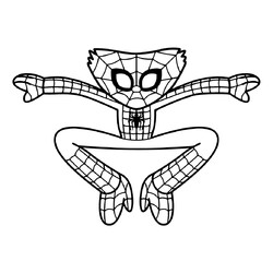 Раскраска Хагги Вагги человек-паук