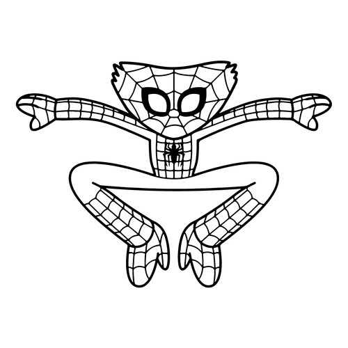 Раскраска Хагги Вагги человек-паук