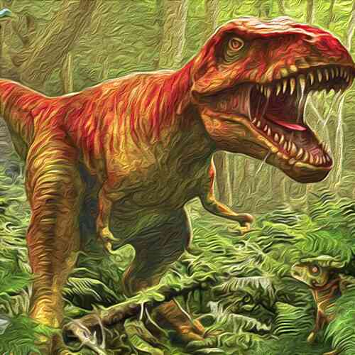 Карта-раскраска настенная АГТ Геоцентр Динозавры для детей 60х90 см в тубусе