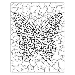 Мозаика бабочка