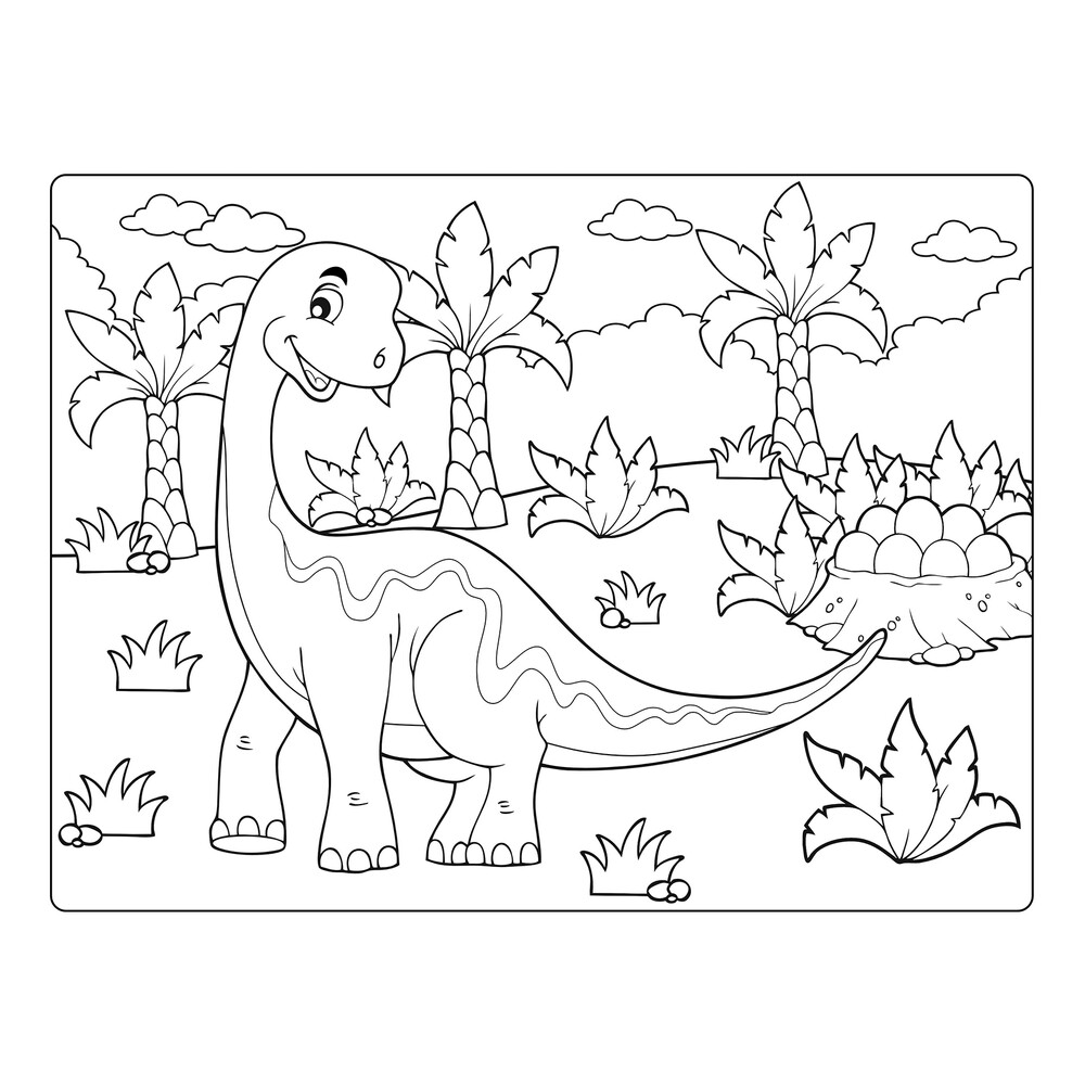 Пахицефалозавр раскраска