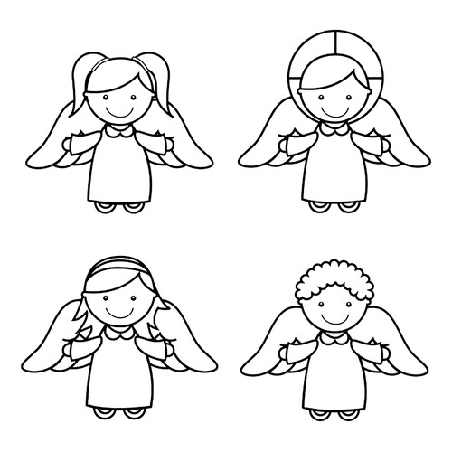 Простые ангелочки для малышей