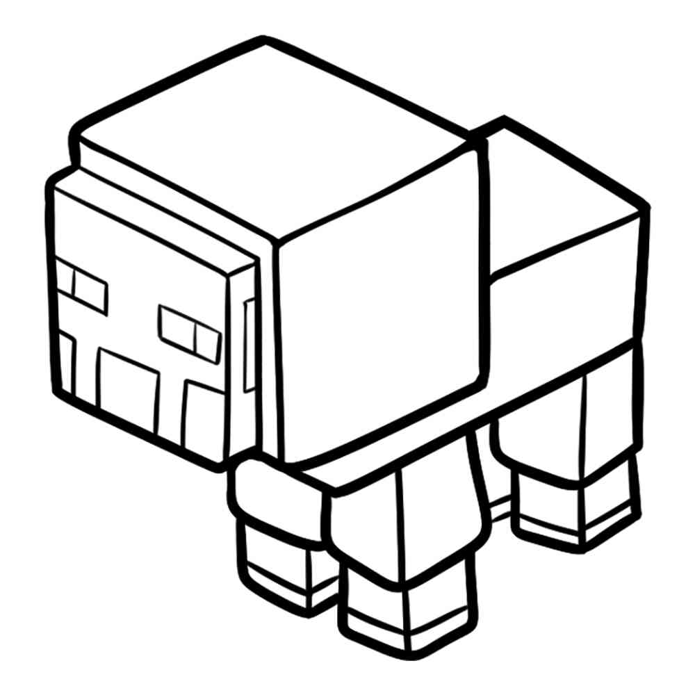 Рисовать овцу из майнкрафта