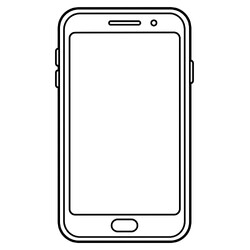 Раскраска Смартфон