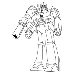 Раскраска Десептикон Мегатрон