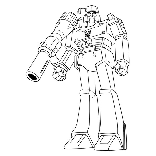 Раскраска Десептикон Мегатрон