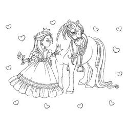 Принцесса и её лошадь