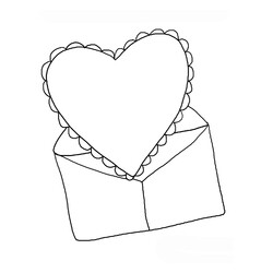 Валентинка в конверте