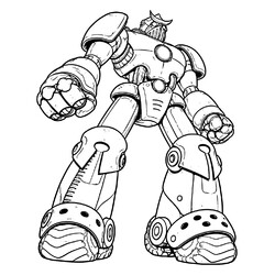 Раскраска Огромный робот