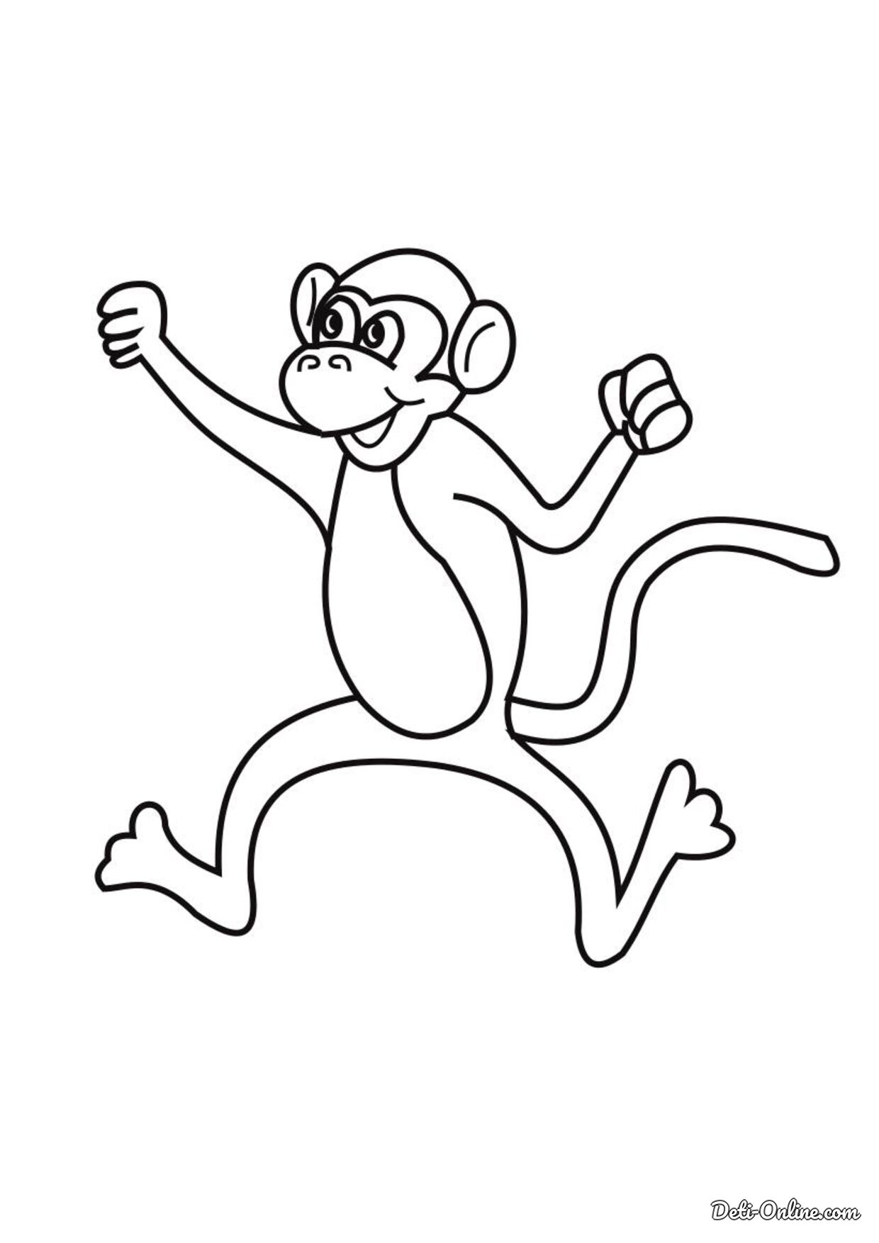 Раскраски обезьяны