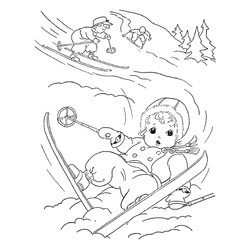 Дети на лыжах