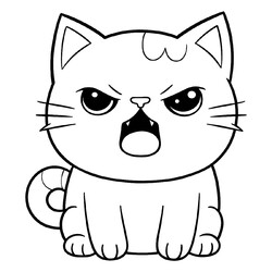 Сердитый котик