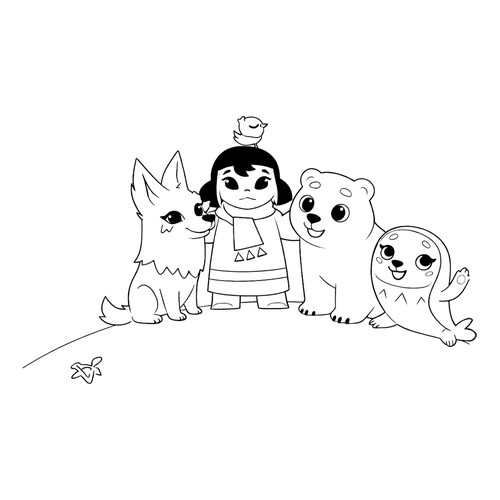 Раскраска Сериал Умка