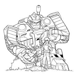 Раскраска Коди и Болдер