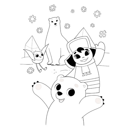 Раскраска Новый сериал Умка