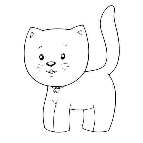 Рисунок котик детский