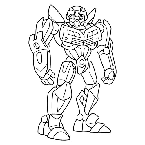 Раскраска Простой Бамблби