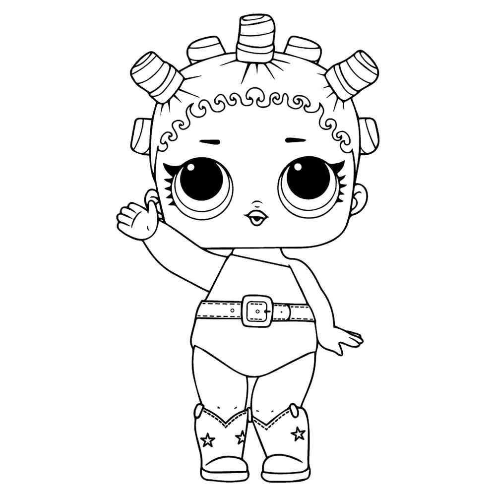 Раскраска ЛОЛ Космическая королева распечатать или скачать