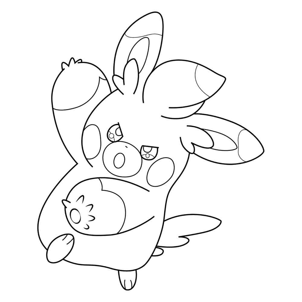 free printable pawmot coloring pages pokemon