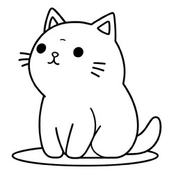 Простой аниме котёнок