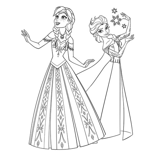 принцессы Анна и Эльза