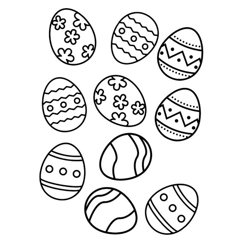 Пасхальные яйца для гирлянды