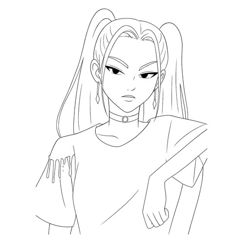 Раскраска Мира с пронзительным взглядом