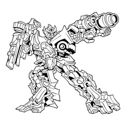 Раскраска Трансформер Мегатрон