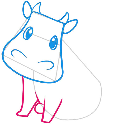 Как нарисовать корову 4