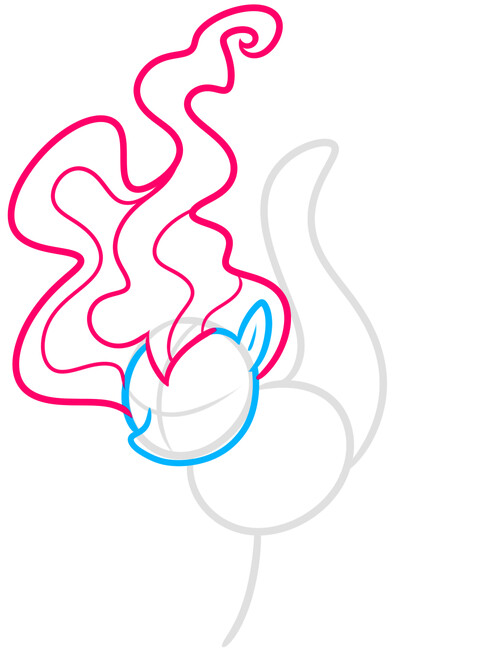 Как нарисовать Мерпони (Морскую пони) 3