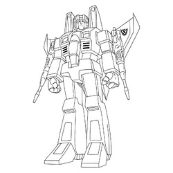 Раскраска Десептикон Старскрим