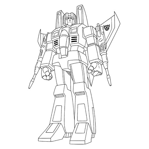 Раскраска Десептикон Старскрим