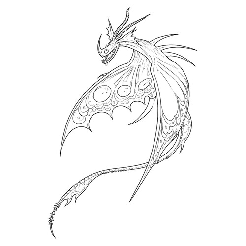 Раскраска Дракон Песня Смерти